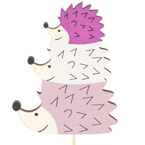 Decorative Garden Stakes - Colorful Hedgehog Family - 34cm, 12 Pieces | Floristik24.ie