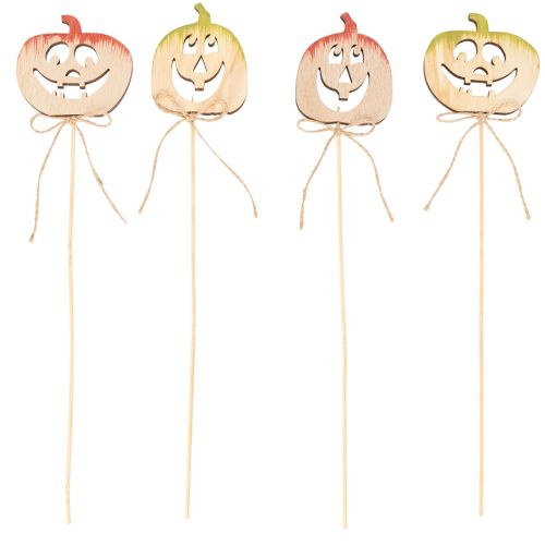 Decorative pumpkin with face Halloween decoration, 31cm, 12 pieces | Floristik24.ie