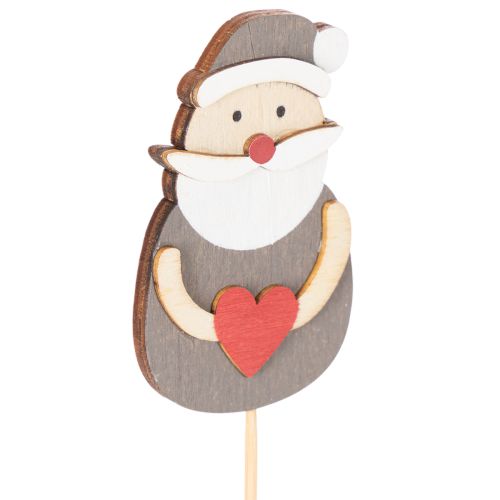 Decorative Santa Claus stakes for floral arrangements and potted plants, 31cm, 12 pieces | Floristik24.ie