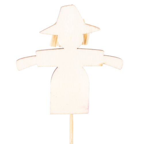 Wooden Scarecrow Decorations, Assorted Colors, 30cm, 12 Pieces | Floristik24.ie