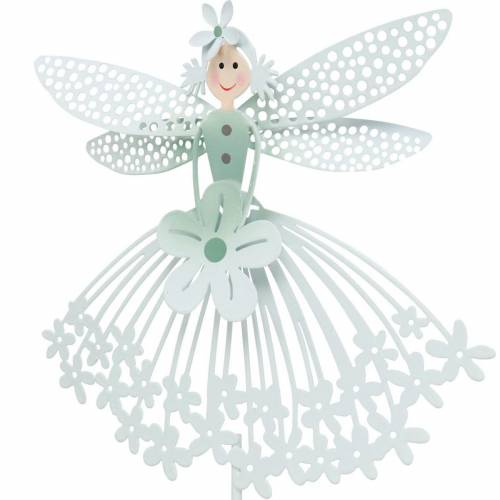 Floristik24 Decorative plug flower fairy, metal decoration, elf on a stick, flower plug, spring decoration