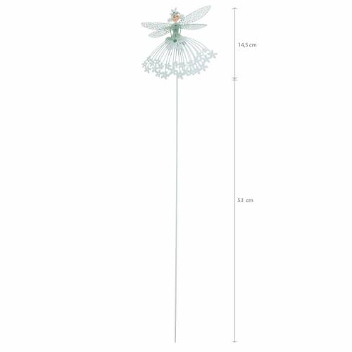 Floristik24 Decorative plug flower fairy, metal decoration, elf on a stick, flower plug, spring decoration