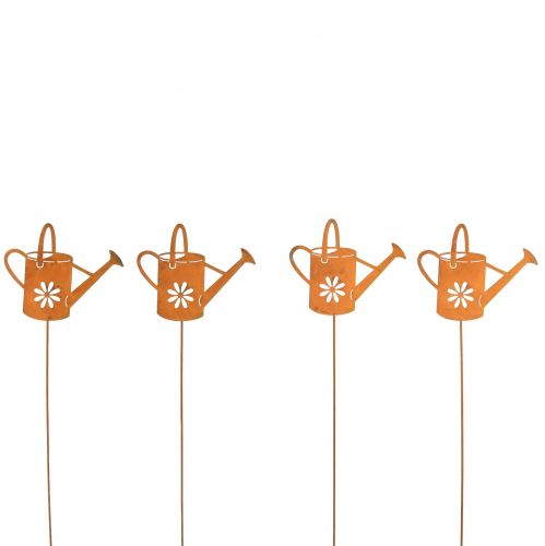 Product Flower plug metal rust decoration watering can 10x8.5cm 4 pieces