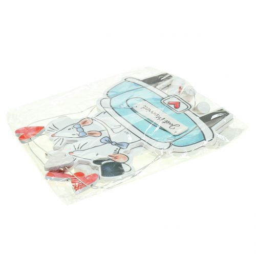 Floristik24 Decoration hanger "Just Married" 30cm x 17cm 2pcs