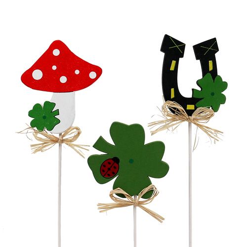 Floristik24 Plug with luck symbol 6.5-8cm 12pcs