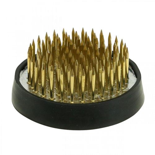 Product Flower hedgehog Kenzan Ikebana brass round Ø 40mm