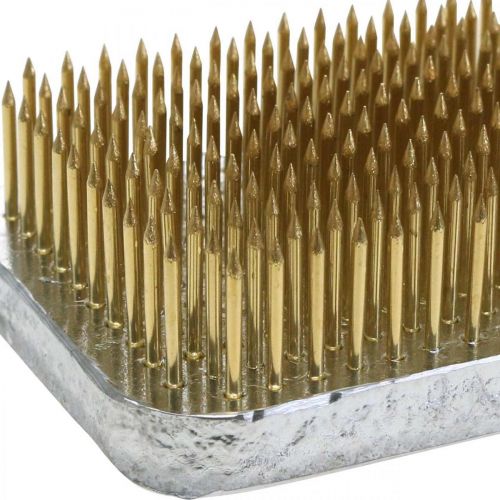 Product Kenzan Rectangular Silver Brass 70×50mm