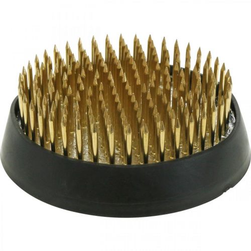Product Stick hedgehog Kenzan round flower hedgehog silver brass Ø60mm