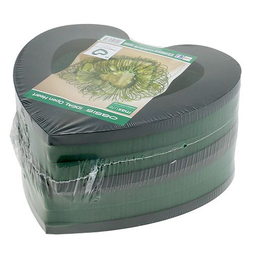 Product Floral foam heart open 22cm 4 pcs