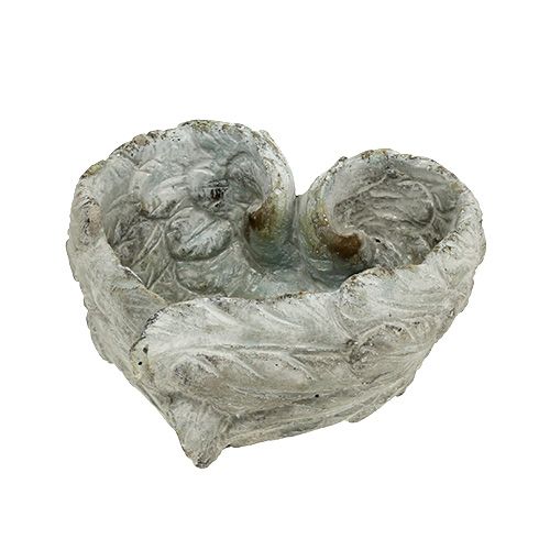 Floristik24 Plug-in bowl heart shape 15cm x 13cm H8cm