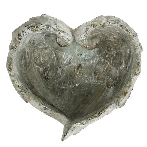 Floristik24 Plug-in bowl heart shape 15cm x 13cm H8cm
