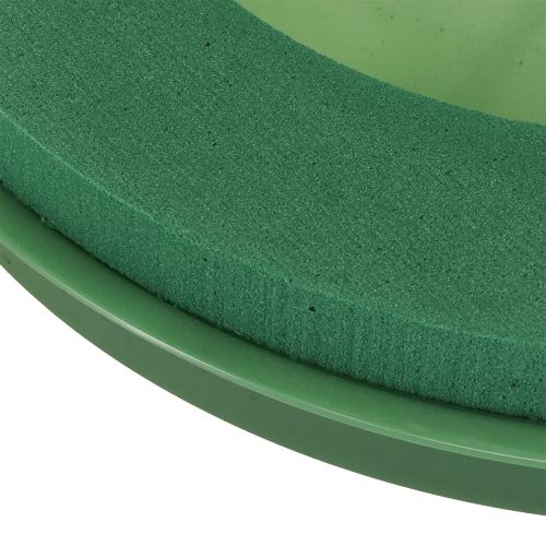 Product Floral foam wreath with bowl wet floral foam Ø29cm 2 pcs