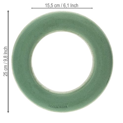 Product Floral foam ring green Ø25cm 4 pcs wreath arrangement