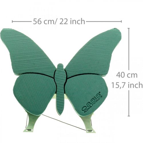 Product Floral foam figure butterfly with stand 56cm x 40cm