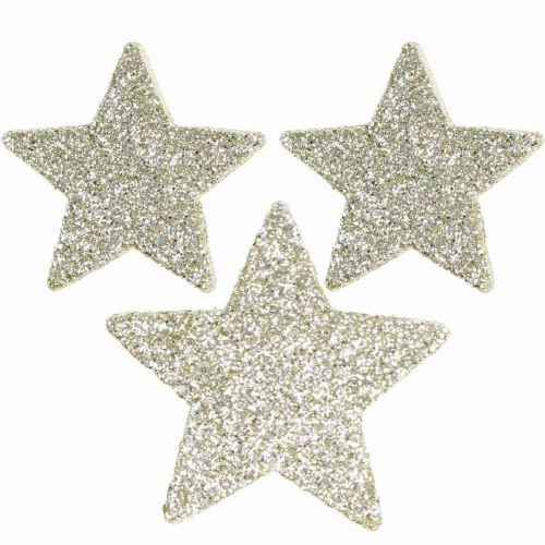 Floristik24 Scatter decoration Christmas scatter decoration stars in gold Ø4/5cm 40p