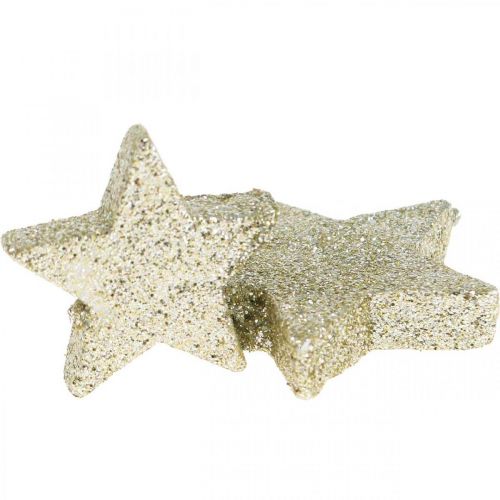 Product Scatter decoration Christmas scatter decoration stars in gold Ø4/5cm 40p