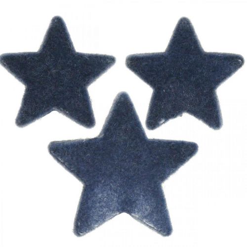 Product Christmas sprinkles, stars, blue Ø4/5cm 40p