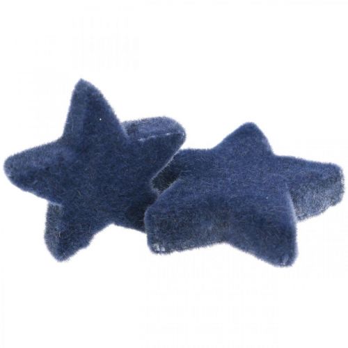 Product Christmas confetti, stars, blue Ø4/5cm 40 pcs