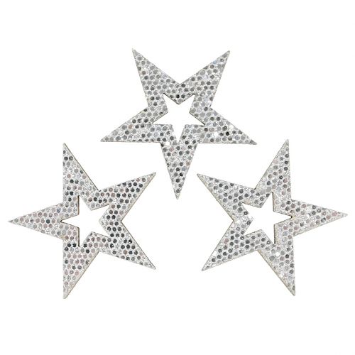 Product Decorative star silver for scattering 4cm 48pcs