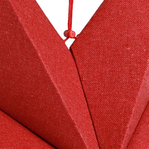 Product Star-shaped hanging decoration made of paper with jute cord