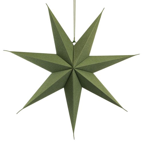 Product Star Decoration Christmas Star Paper Jute Green 60cm Window Decoration