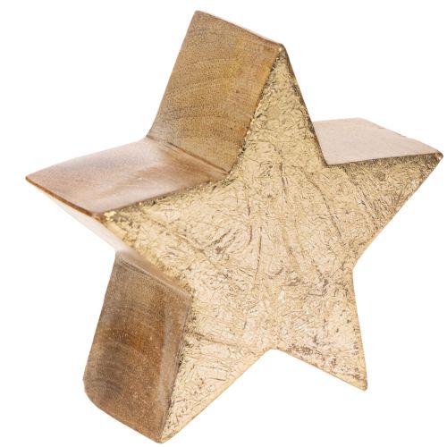 Decorative Christmas star stand for table or shelf, 10cm, 3 pieces