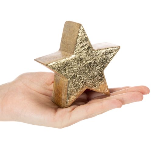 Decorative Christmas star stand for table or shelf, 10cm, 3 pieces | Floristik24.ie