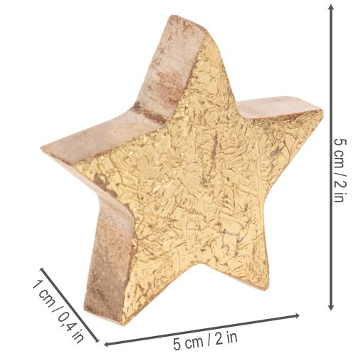 Shiny decorative stars for table decoration, 5cm, 9 pieces | Floristik24.ie
