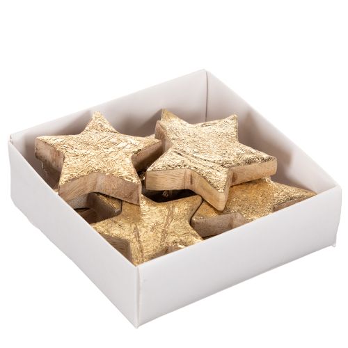 Shiny decorative stars for table decoration, 5cm, 9 pieces | Floristik24.ie