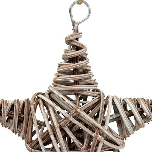 Product Star made of vine light brown 15cm for hanging 1 pc