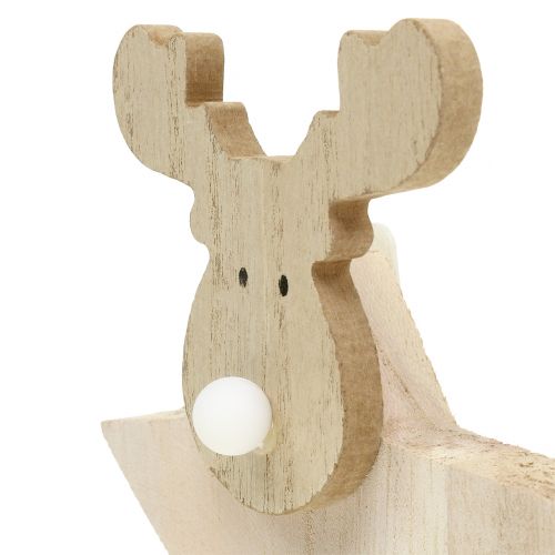 Floristik24 Reindeer Christmas decoration wood 14cm x 17cm