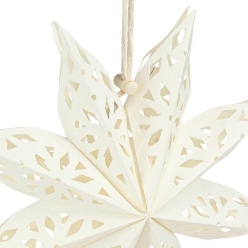 Product Star Snowflake Decorative Hangers White Paper Ø20cm Set of 6