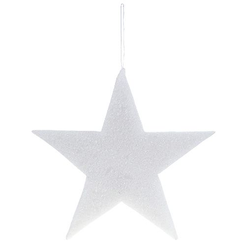 Floristik24 Star large to hang white 45cm L56cm 1p