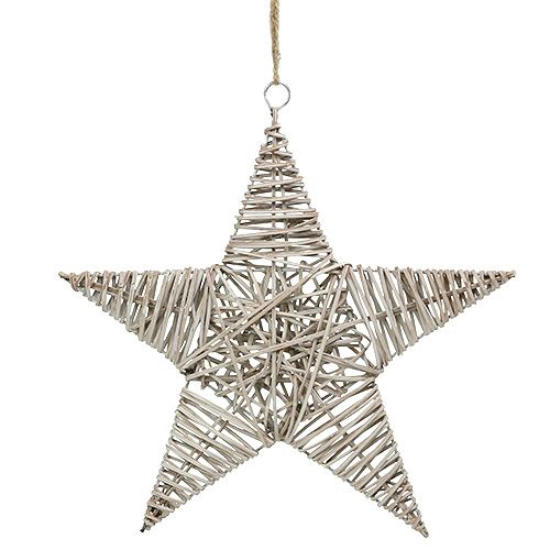 Star for hanging light brown 35cm 1 pc