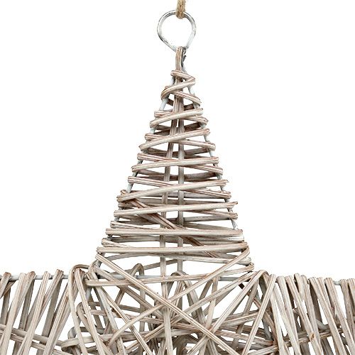 Floristik24 Star for hanging light brown 35cm 1 pc