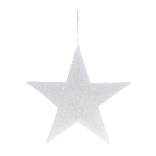 Floristik24 Star to hang white 37cm L48cm 1p