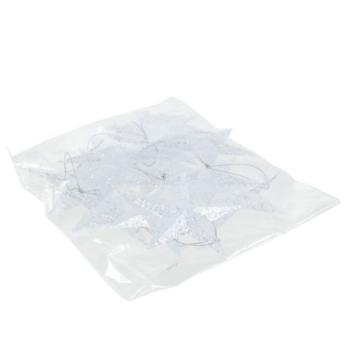 Product Star to hang clear with mica 9.5cm 12pcs