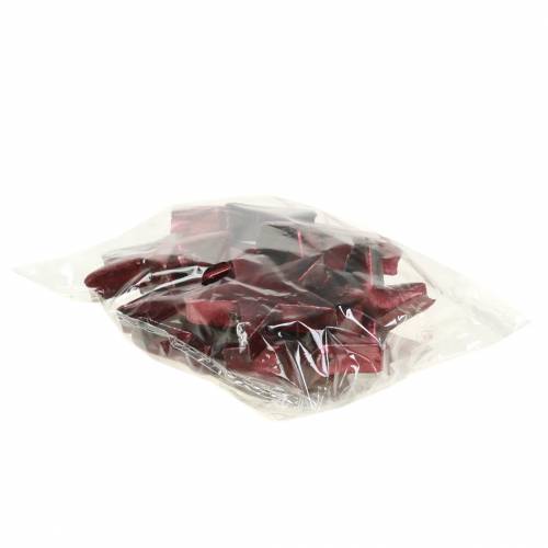 Floristik24 Deco stars dark red 4cm 12pcs