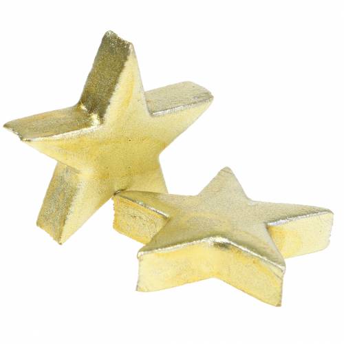 Floristik24 Deco stars gold 4cm 12pcs