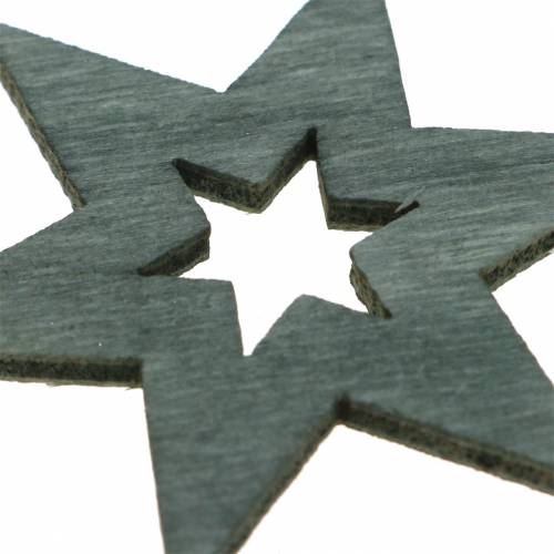 Floristik24 Scatter decoration star black, silver, dark grey assorted 4 cm 72 pcs