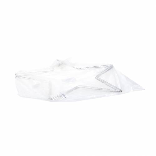 Floristik24 Deco star silver metal Ø50cm 4pcs