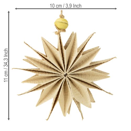 Product Paper stars with jute twine for festive decoration