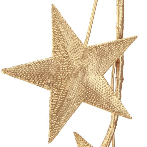 Product Star garland for Christmas metal gold L180cm