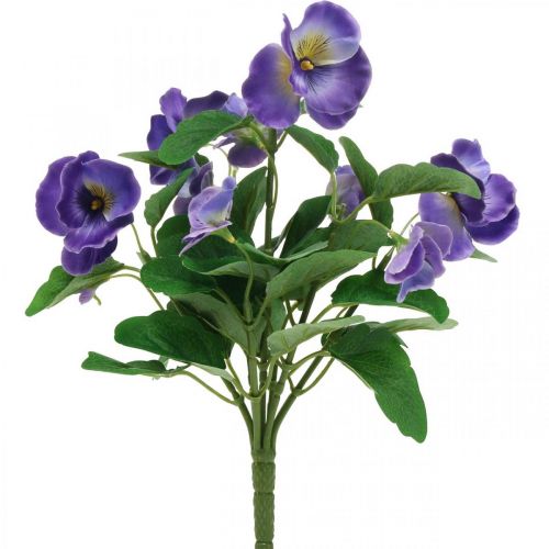 Floristik24 Artificial pansy violet artificial flower meadow flower 30cm