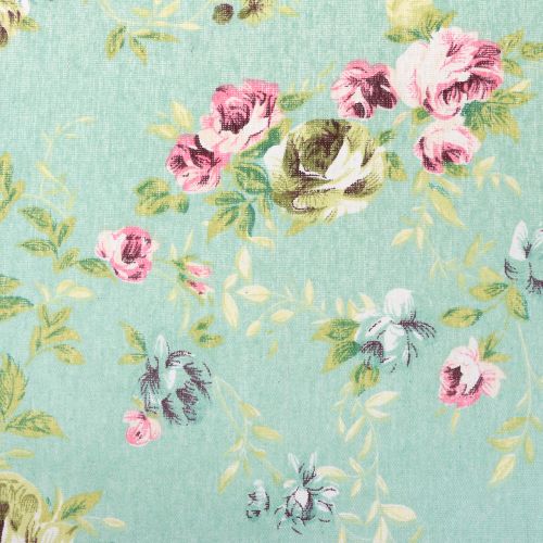 Floristik24 Decorative fabric flowers green 30cm x 3m