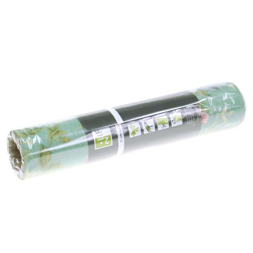 Floristik24 Decorative fabric flowers green 30cm x 3m
