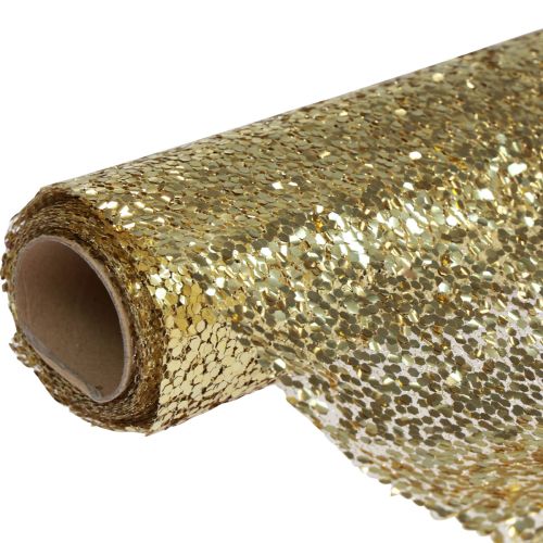 Floristik24 Table runner Christmas gold sequins table runner 48x450cm
