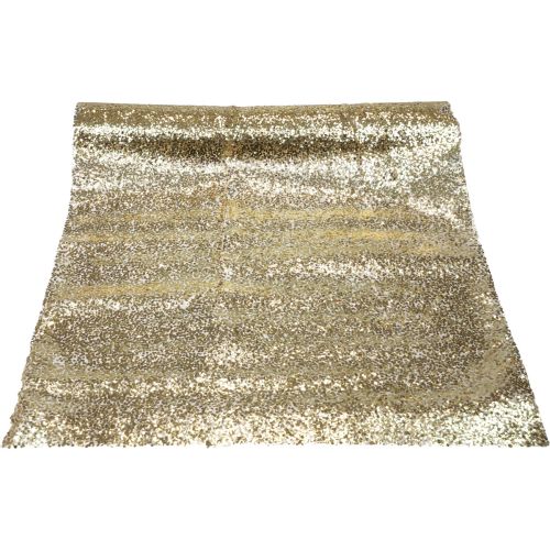 Floristik24 Table runner Christmas gold sequins table runner 48x450cm