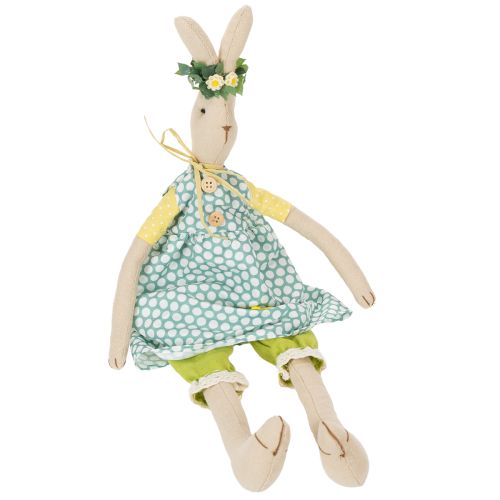 Floristik24 Stuffed Easter bunny, Easter bunny with clothes, bunny girl H43cm