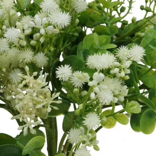 Decorative Bouquet Artificial Flowers Bouquet Artificial Flowers Green White L36cm